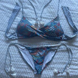 Red Carter Bikini size small molded cups
